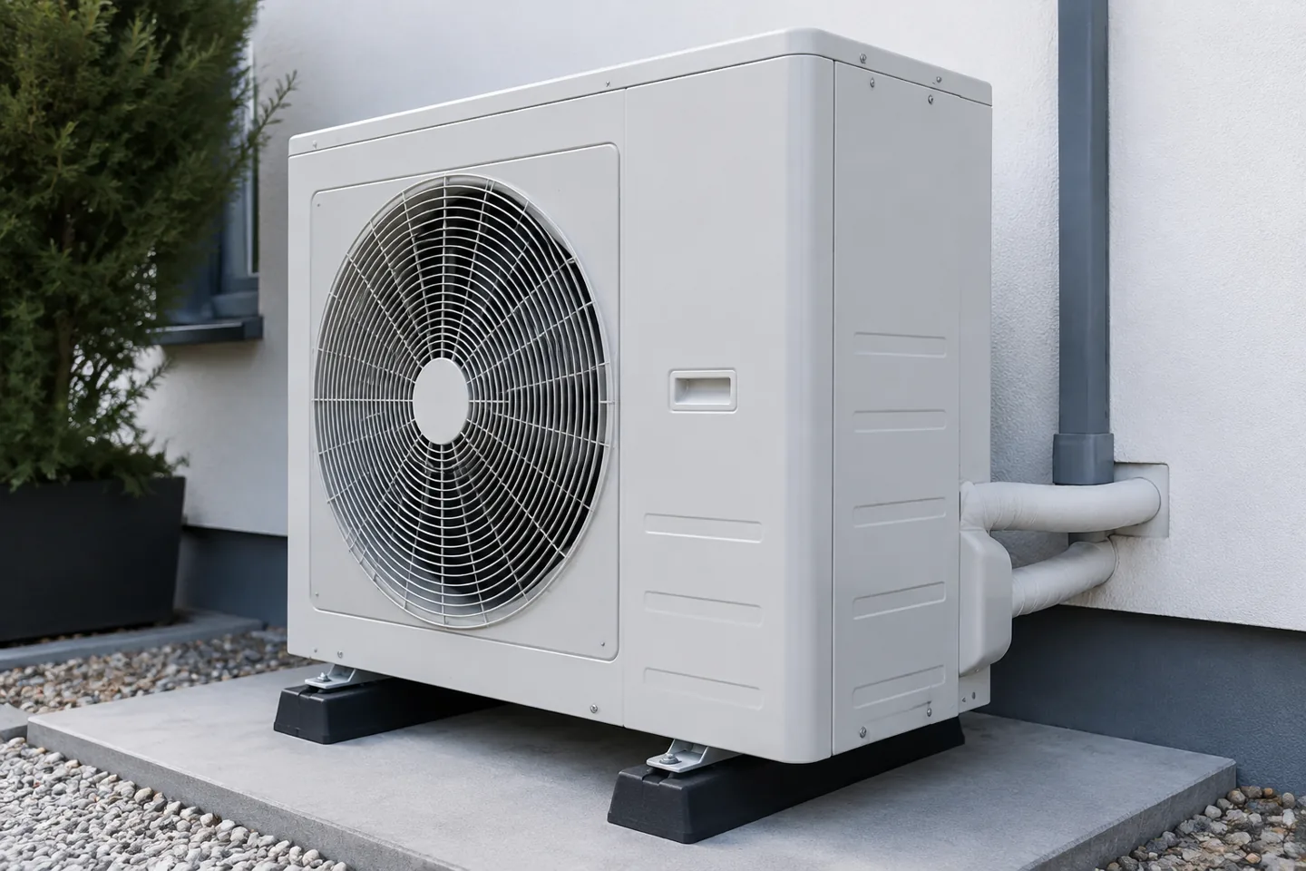 Außengerät einer Split-Klimaanlage mit freien Luftwegen