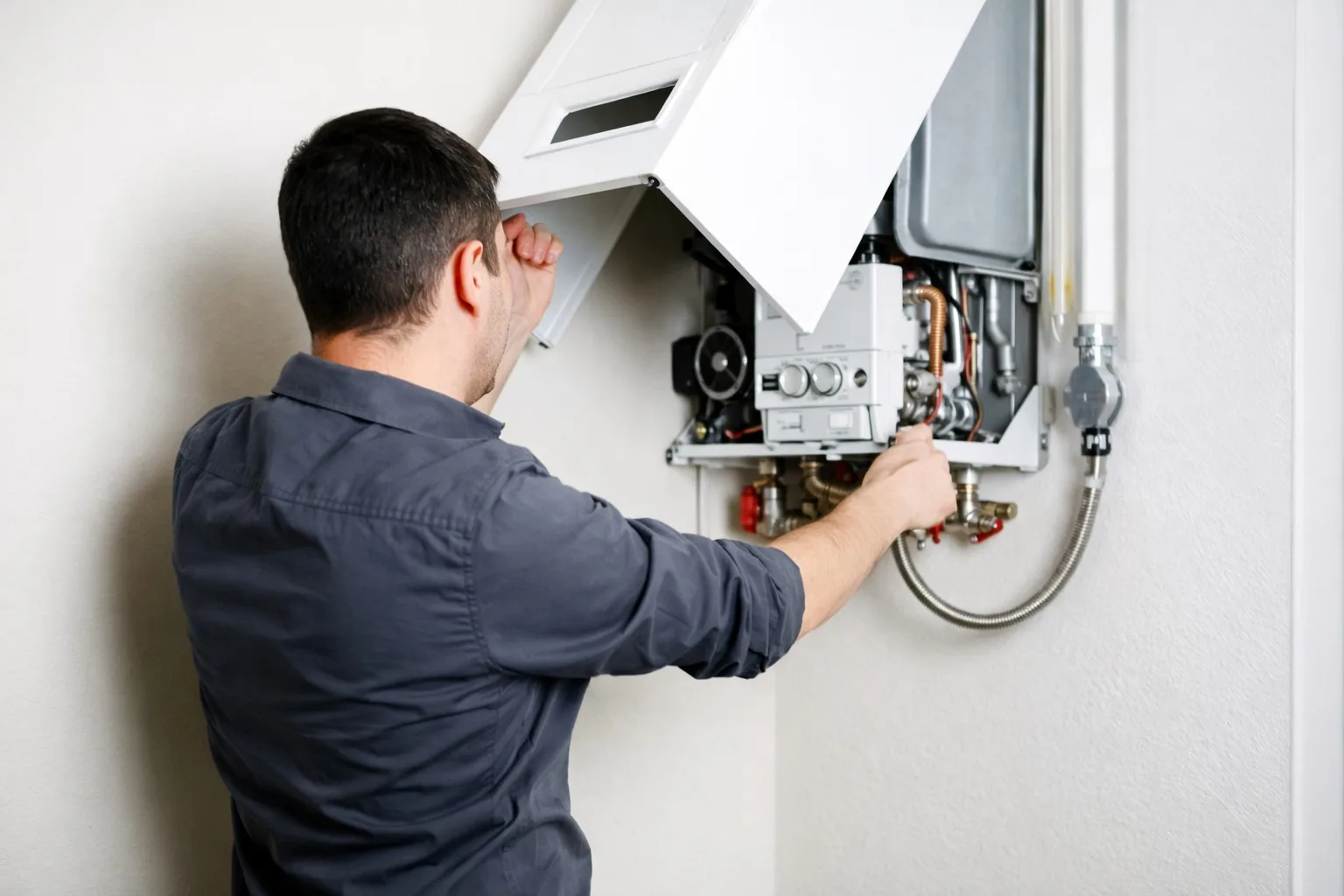 Fachgerechte Prüfung der Bauteile einer Gastherme
