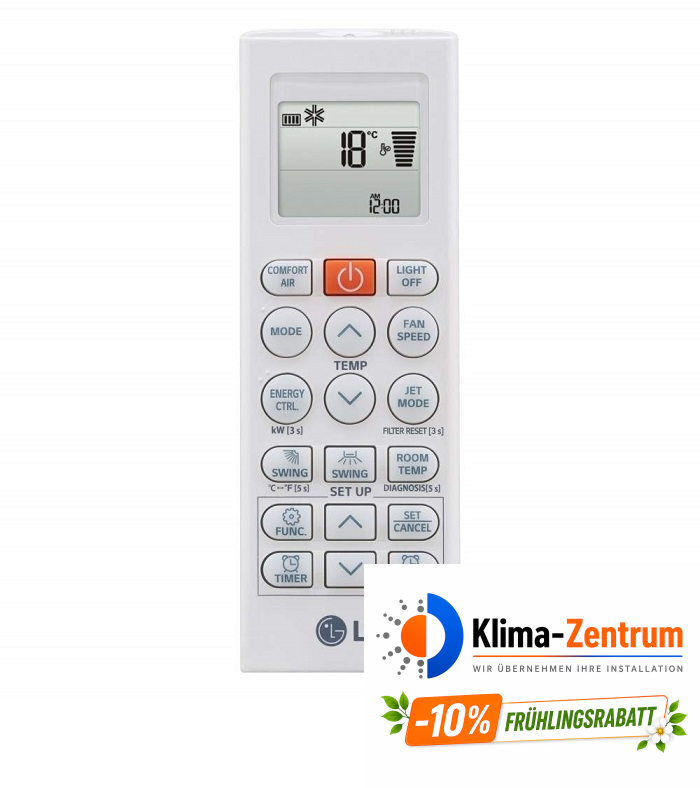 Wandklimaanlage LG Dualcool Deluxe 3,5 kW DC12RK.NSJ + DC12RK.UL2