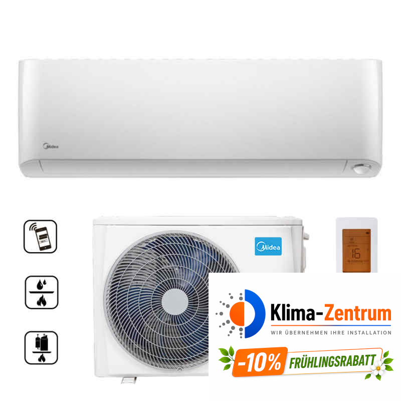 Wandklimaanlage Midea Oasis Plus 2,6 kW MSOPP-09HRFN8 + MOX330-09HFN8-OPP
