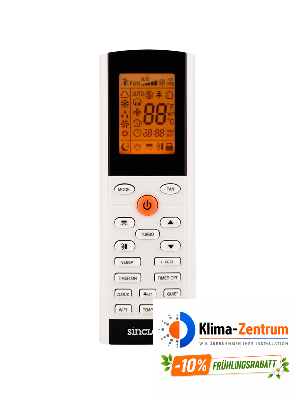 Wandklimaanlage Sinclair Terrel 2,7 kW SIH-09BIT + SOH-09BIT