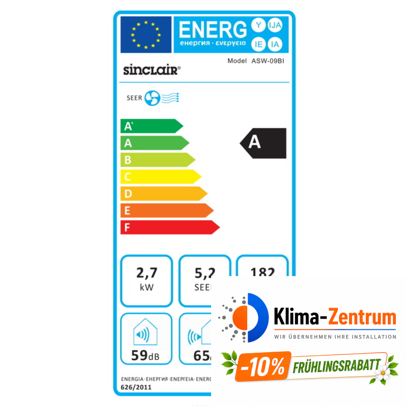 Fensterklimaanlage Sinclair ASW-09BI