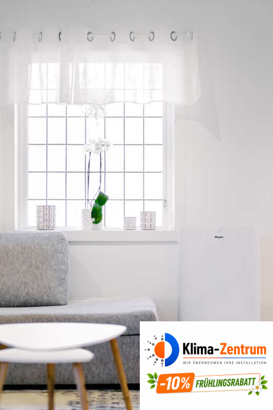 Mobile Klimaanlage WOODS Cortina 12K - Duo - Kühlen und Heizen 3,5 kW