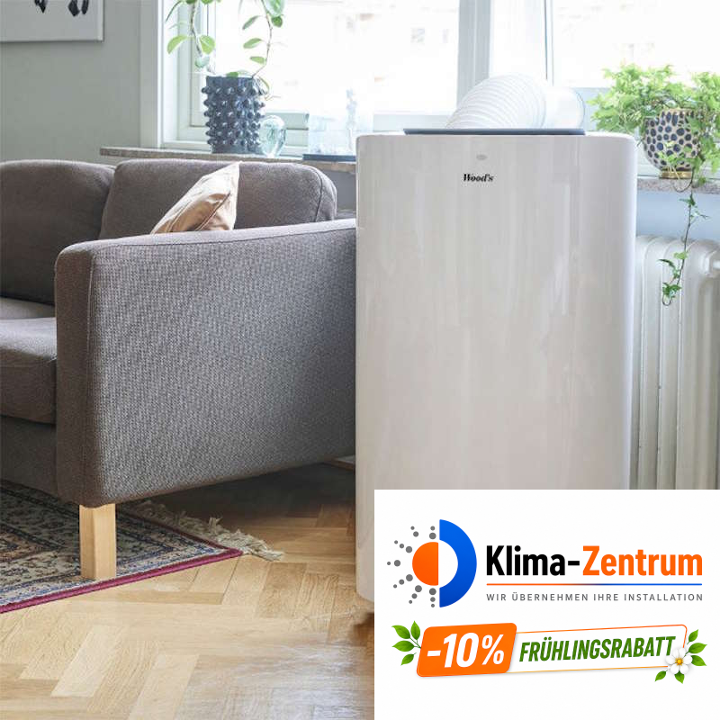 Mobile Klimaanlage WOODS Cortina 12K - WLAN 3,5 kW