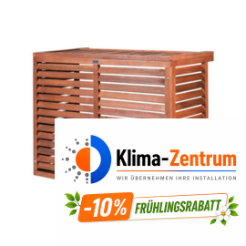DECOClim S Holzabdeckung für Klimaanlage und Wärmepumpe