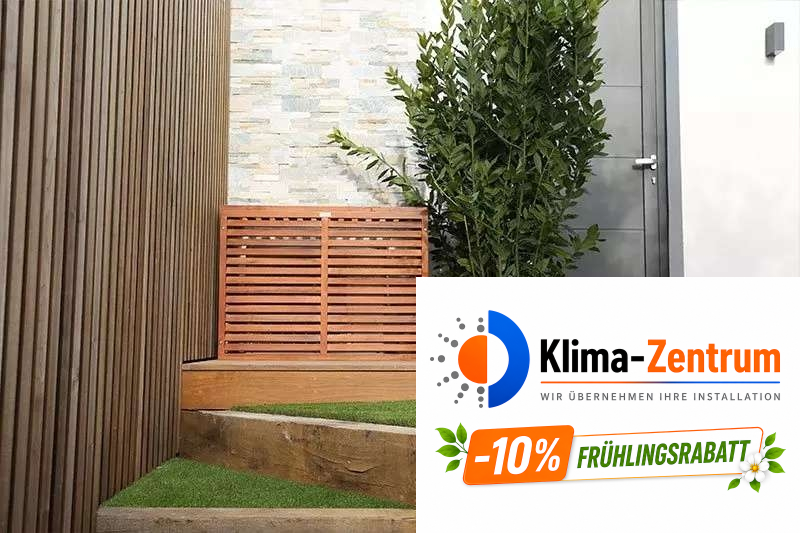 DECOClim M Holzabdeckung für Klimaanlage und Wärmepumpe