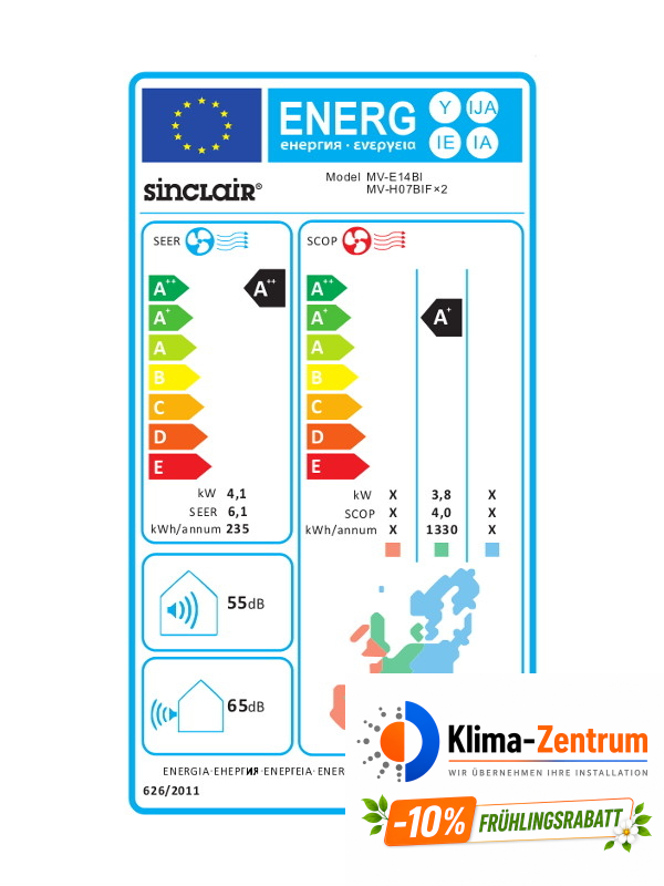 Sinclair MV-E14BI2 Außeneinheit