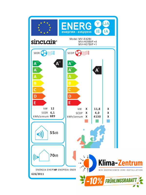 Sinclair MV-E42BI2 Außeneinheit