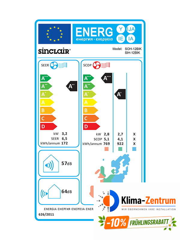 Sinclair Keyon SIH-12BIK Wandinneneinheit