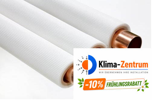 Isoliertes Cu Rohr 1/4" (6,35 x 1 mm)