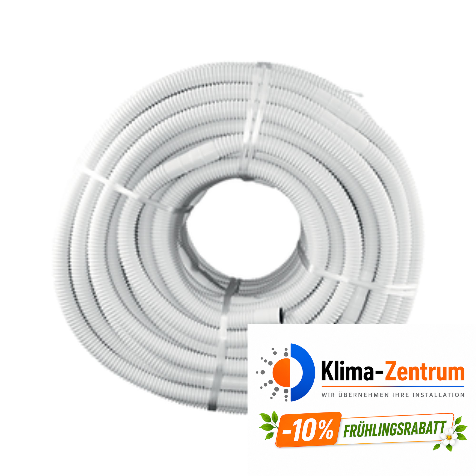 Flexibler Ablaufschlauch mit Doppelwand, Durchmesser 16/18 mm - Rolle mit 50 Metern