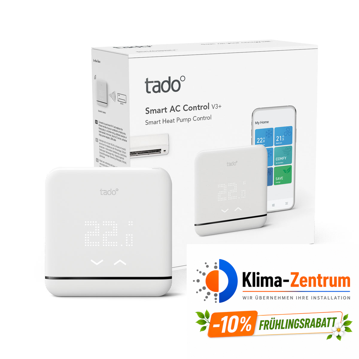 Universeller WLAN-Controller für Klimaanlagen TADOº V3+