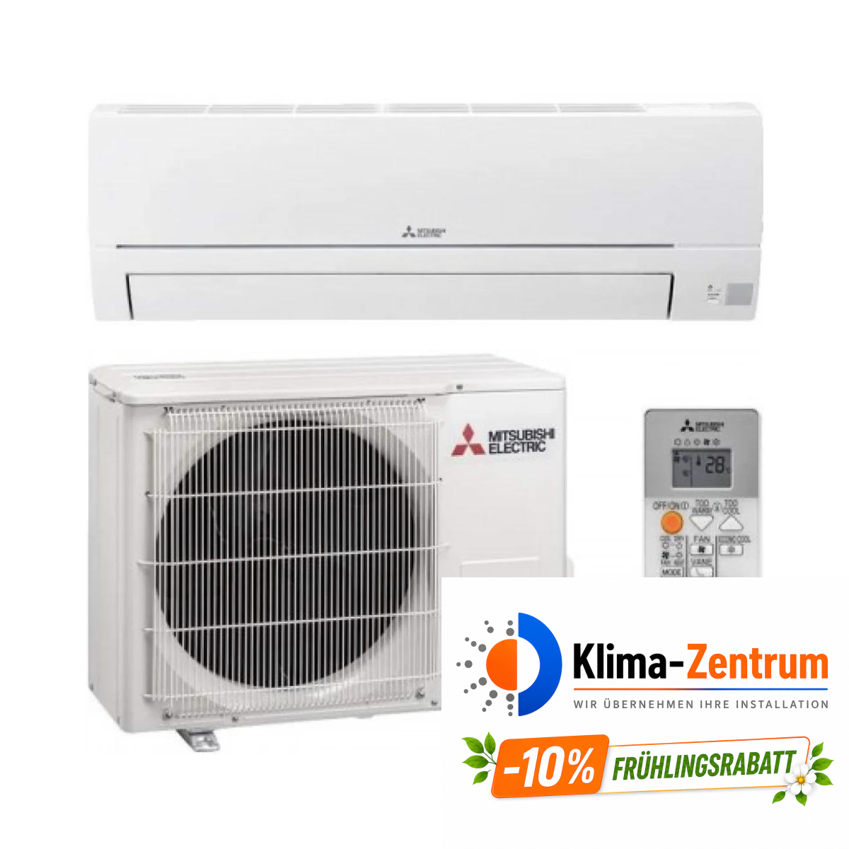 Klimaanlage mit WLAN Mitsubishi Electric MSZ-HR42VF 4,2 kW 16000 BTU