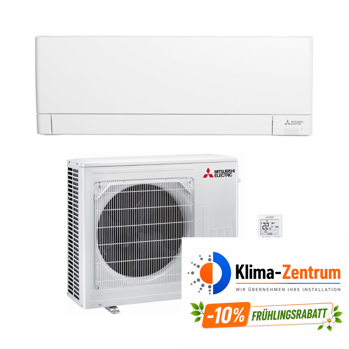 Klimaanlage mit WLAN Mitsubishi MSZ-AY25VGK 2,5 kW 9000 BTU