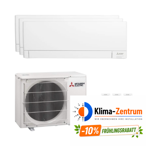 Klimaanlage 3x1 mit WLAN Mitsubishi MSZ-AY 3,5 kW 12000 BTU