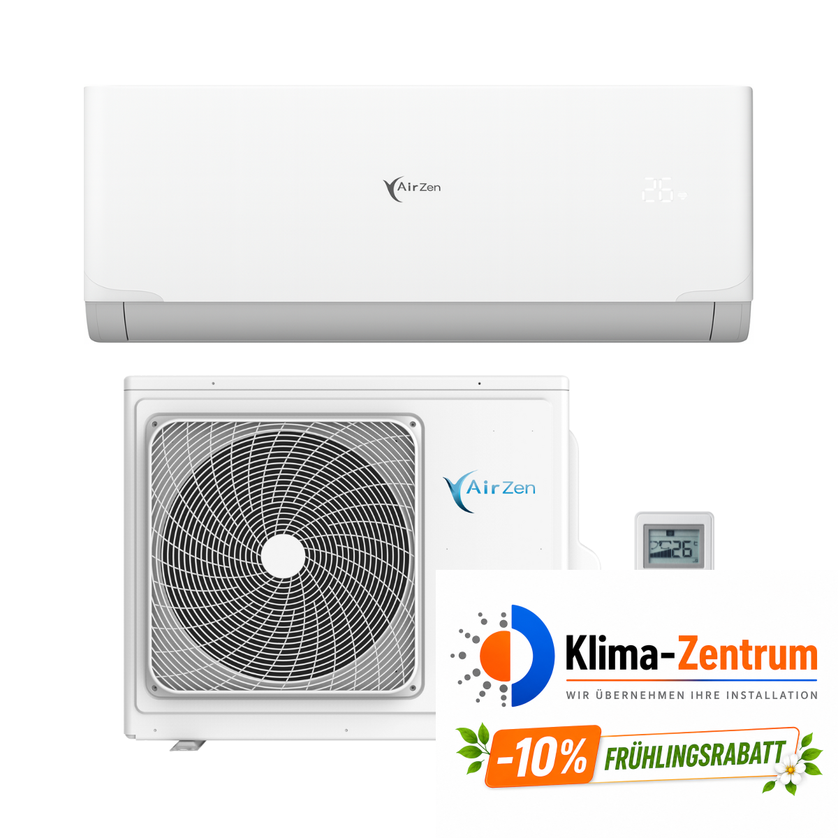 Klimaanlage mit WLAN AirZen 2,6 kW 9000 BTU