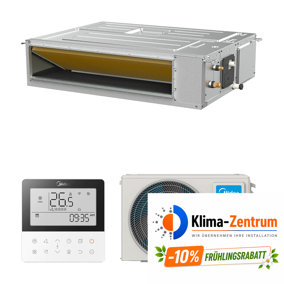 Midea A7 Kanal-Klimaanlage 3,5 kW 12000 BTU