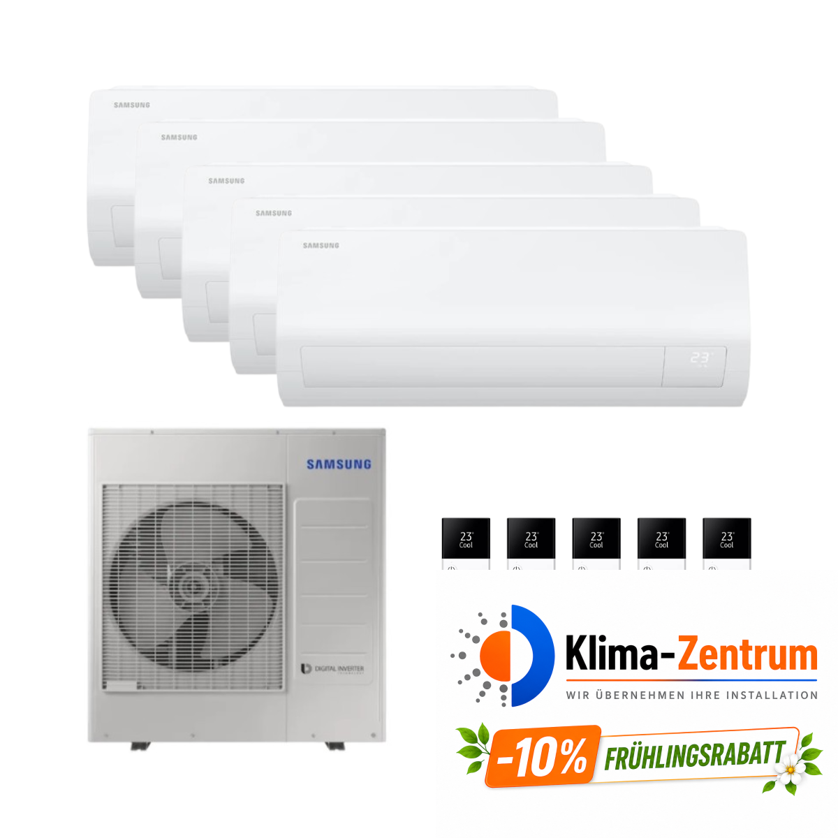 Klimaanlage 5x1 mit WLAN Samsung Cebu S2 3,5 kW 12000 BTU