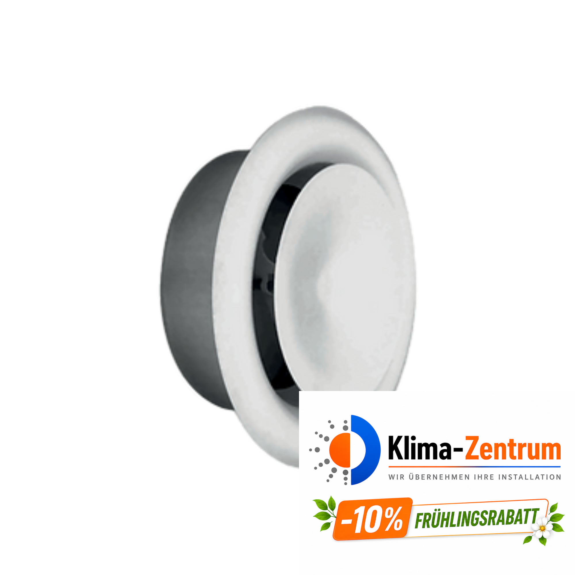 Metallische Absaugöffnung Durchmesser 125mm