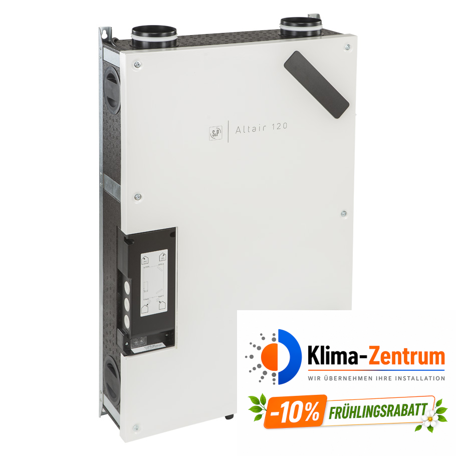 VMC mit Doppelstrom und Wärmerückgewinnung S&P ALTAIR 120 H RE