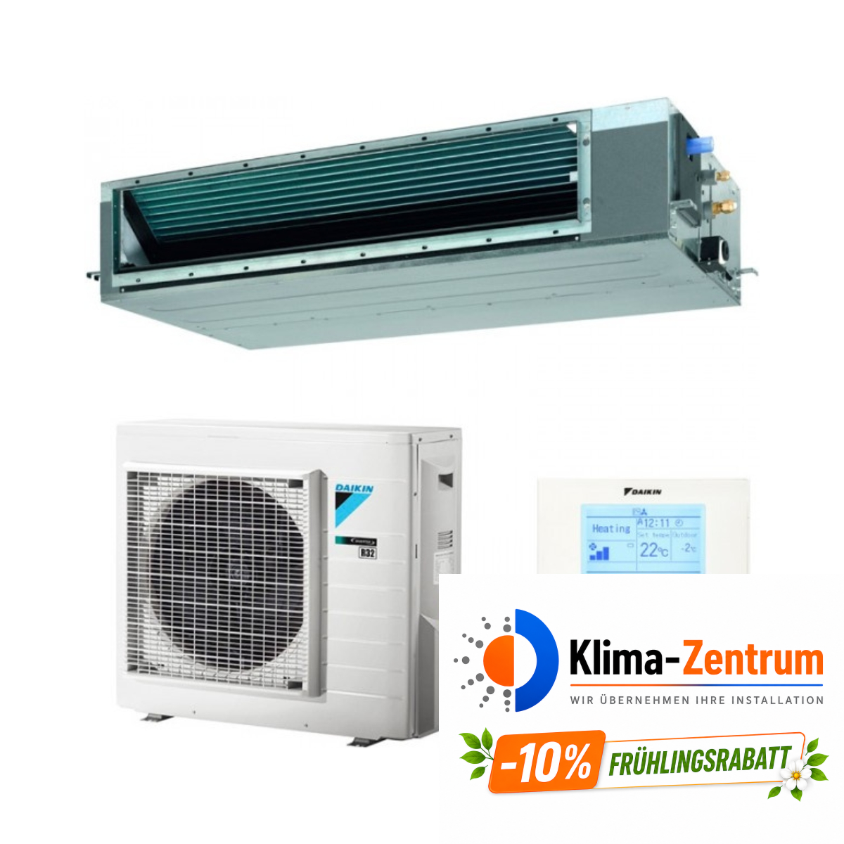 Daikin Sky Air Active ADEAS50A Kanal-Klimaanlage 5,0 kW 18000 BTU