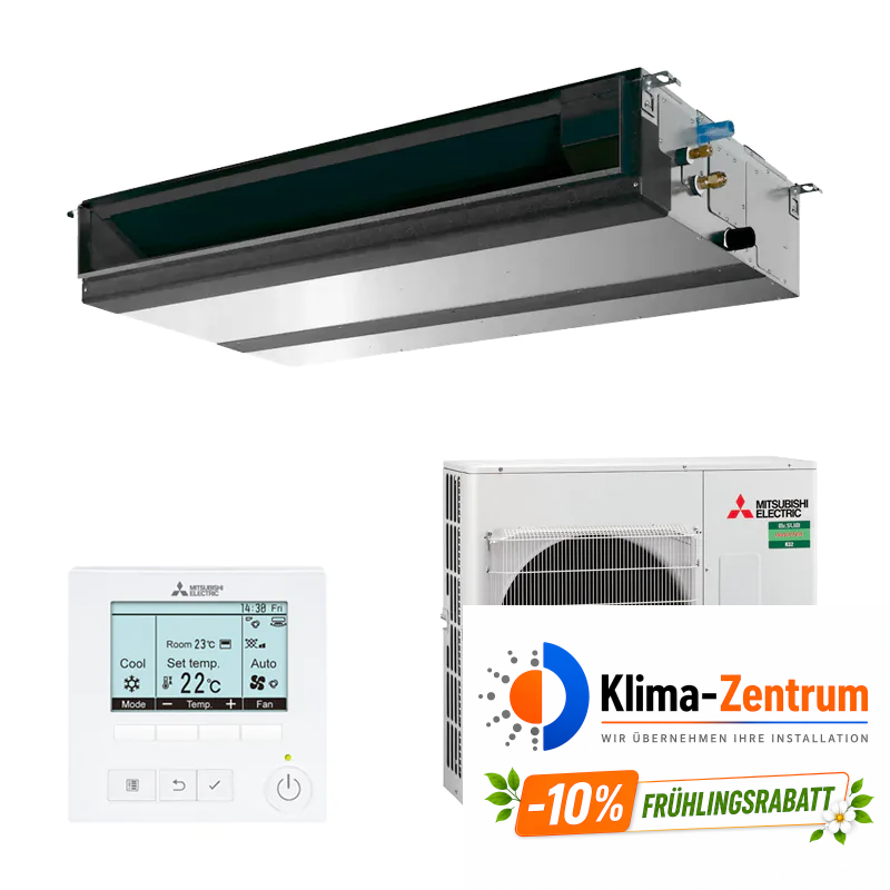 Kanal-Klimaanlage Mitsubishi Electric MGPEZ-140YJA 13,4 kW 46000 BTU - Dreiphasig