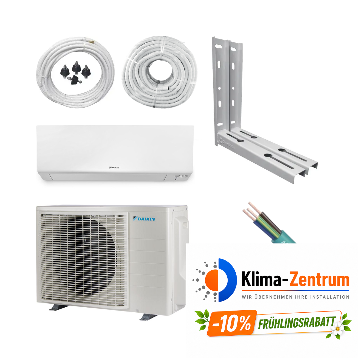 Klimaanlage mit 5 Meter Installationskit Daikin Perfera TXM25A 2,5 kW 9000 BTU