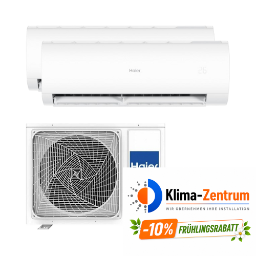 Klimaanlage 2x1 mit WLAN Haier Pearl Premium 2,5 kW + 3,5 kW