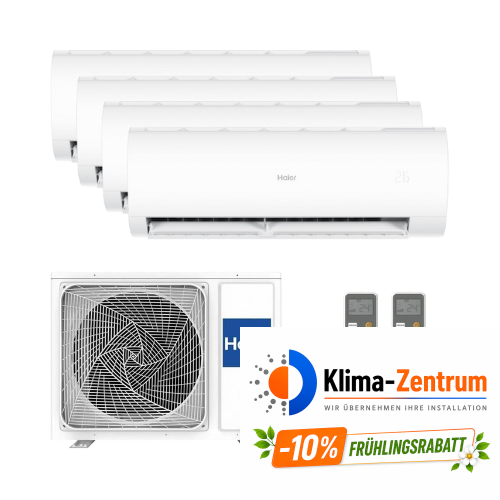Klimaanlage 4x1 mit WLAN Haier Pearl Premium 2,5 kW (2) + 3,5 kW + 5,0 kW