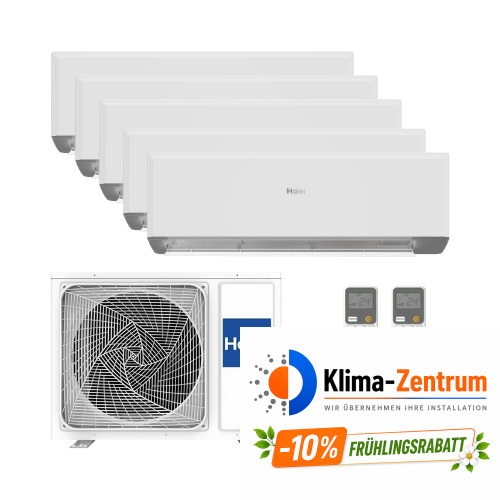Klimaanlage 5x1 mit WLAN Haier Revive Plus 2,5 kW (3) + 3,5 kW (2)