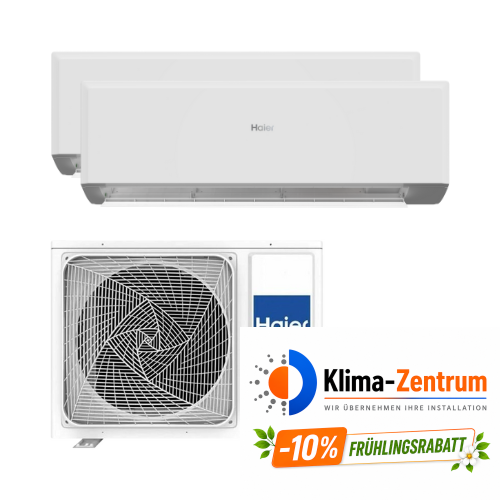 Klimaanlage 2x1 mit WLAN Haier Revive Plus 2,5 kW + 5,0 kW