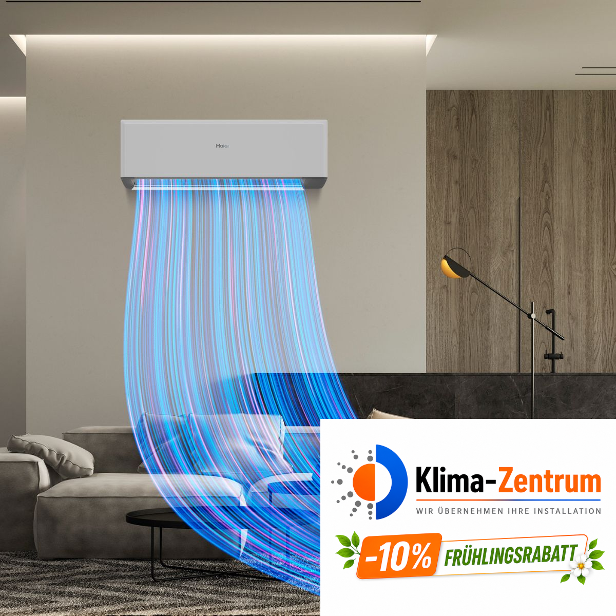 Klimaanlage 2x1 mit WLAN Haier Revive Plus 2,5 kW + 3,5 kW