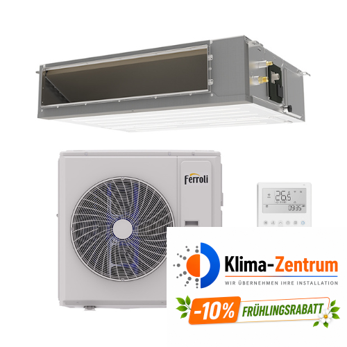 Kanal-Klimaanlage mit WLAN Ferroli Giada C 15,3 kW 55000 BTU - Dreiphasig