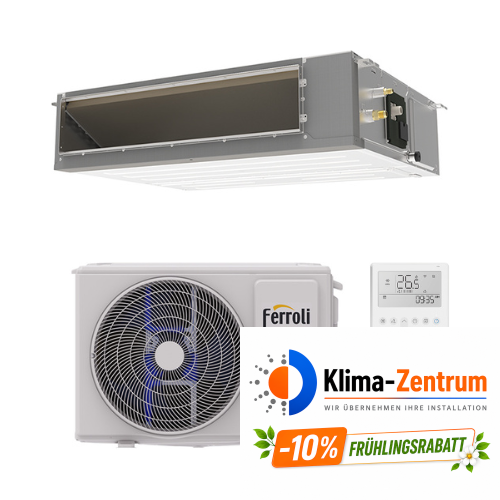 Kanal-Klimaanlage mit WLAN Ferroli Giada C 3,5 kW 12000 BTU