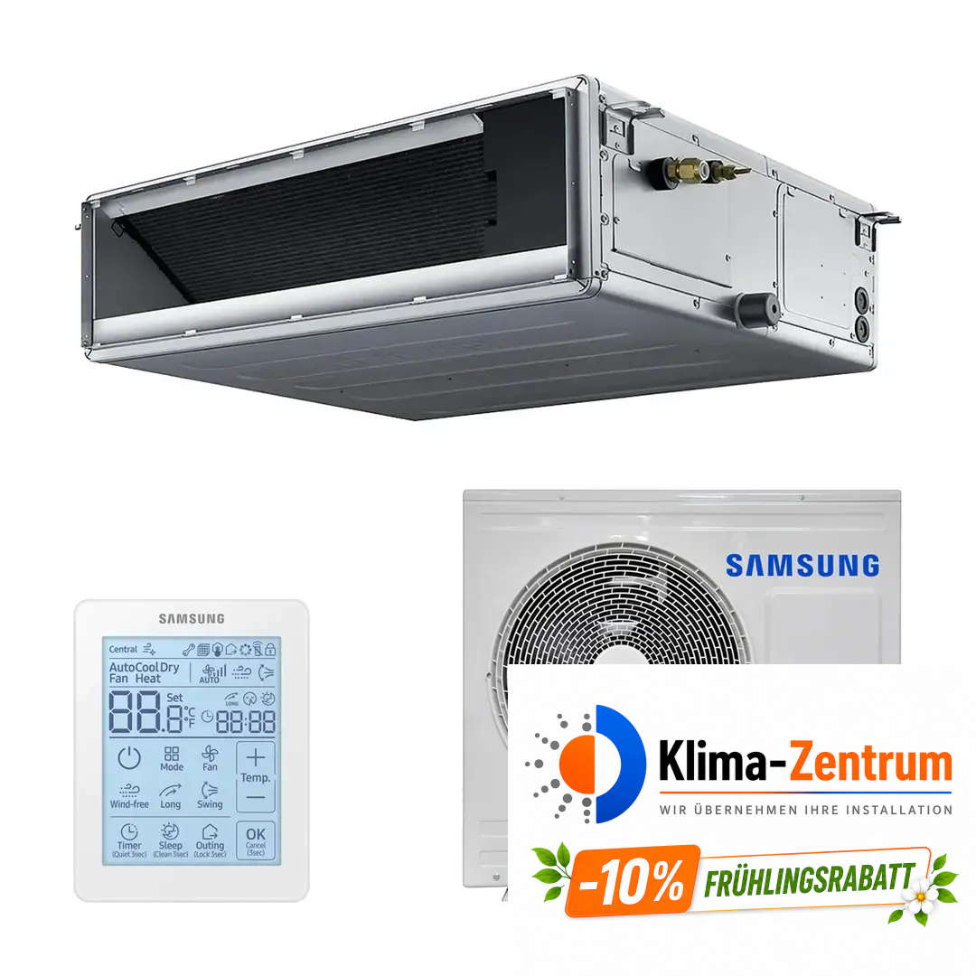 Samsung Deluxe Kanal-Klimaanlage 3,5 kW 12000 BTU