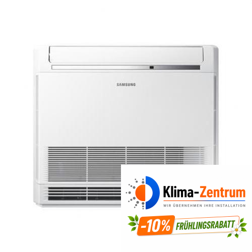 INNENRAUMEINHEIT KONSOLENTYP FÜR DEN BODEN MIT EINER KÜHLKAPAZITÄT VON 3,5 KW UND EINER HEIZKAPAZITÄT VON 4,0 KW.