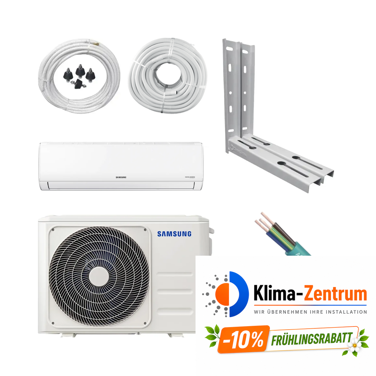 Klimaanlage mit 5 Meter Installationskit Samsung AR35 3,5 kW 12000 BTU