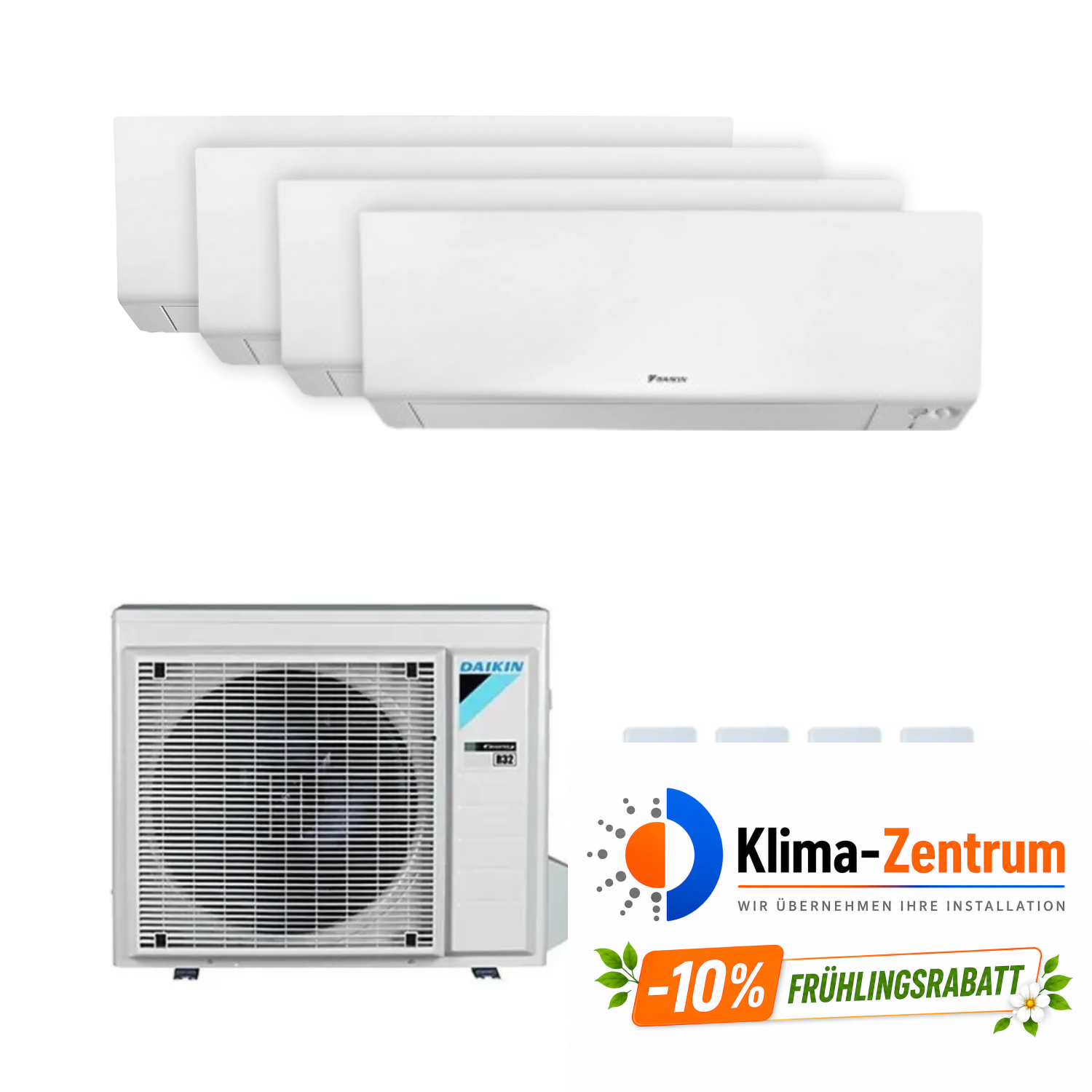 Klimaanlage mit WLAN 4x1 Daikin Perfera 4MXM80A 2,5 kW + 2,5 kW + 2,5 kW + 4,2 kW