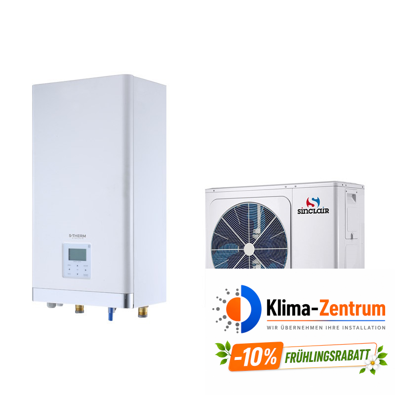 Wärmepumpe Sinclair S-Therm Yukon 8kW MSH-100IB-3/9 + MSH-80EB - Heizen und Kühlen