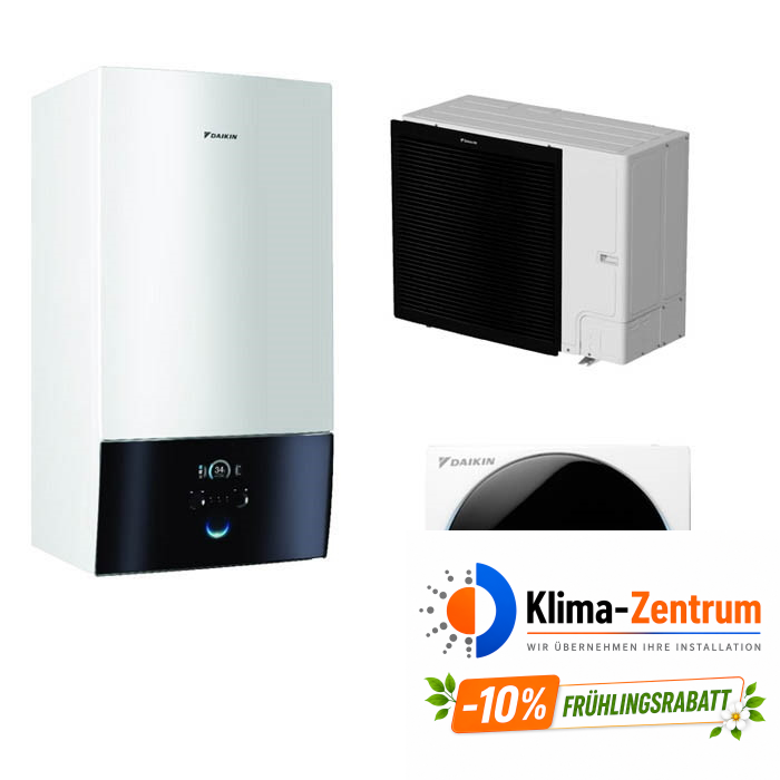 Wärmepumpe Daikin Altherma 3 R W 14kW EBBH16D9W + ERLA14DW1 – nur Heizung