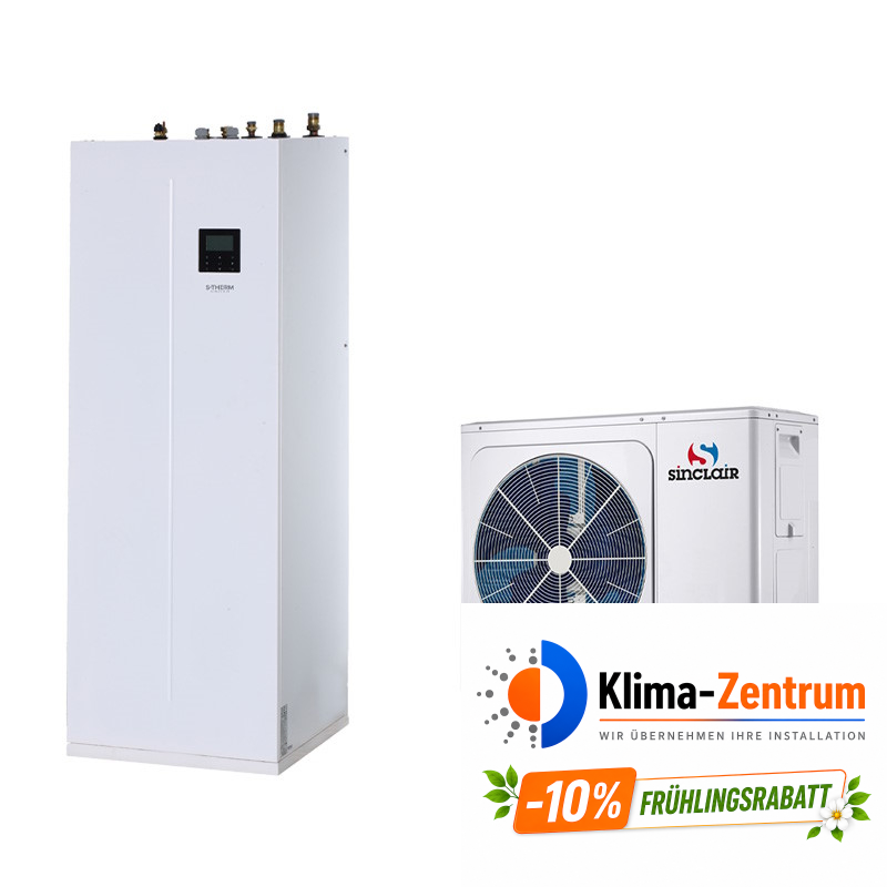 Wärmepumpe Sinclair S-Therm Yukon 12kW MSH-240TB-3/9 + MSH-120EB-3 - Heizen und Kühlen